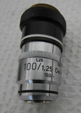 Zeiss Mikroskop Objektiv Achromat 100x/1,25 Oelm.l. 160