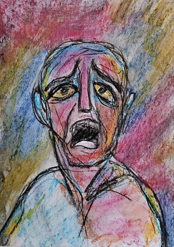 Art portrait painting modern - art, |