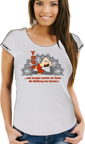 Damen shirt yoga joga yama - damen, t