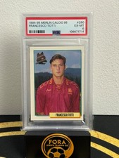 1994-95 Merlin Calcio 95 Franceso Totti RC PSA 6 EX MINT Low Pop Roma Rookie