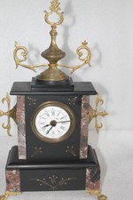 Antik Kaminuhr Wecker Marmor