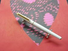 Montblanc Slim Line Patronen Füller Weiß Collection Madame um 1980