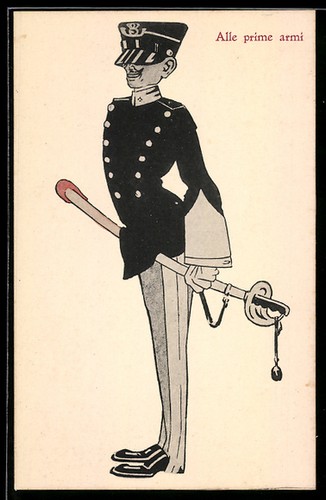 Soldat der italienischen - ak,