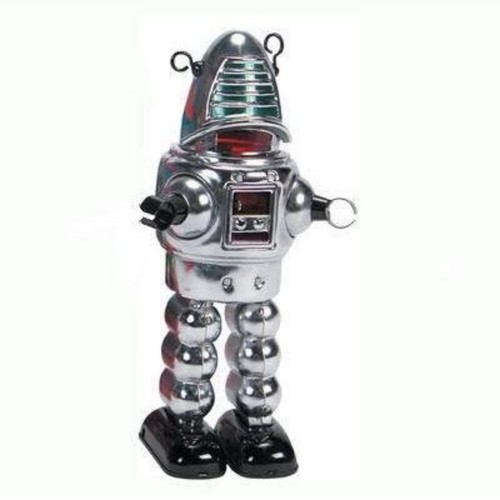 Blechroboter mit aufziehmotor - blechroboter,
