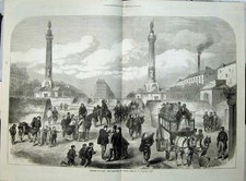 Antiker alter Druck Paris