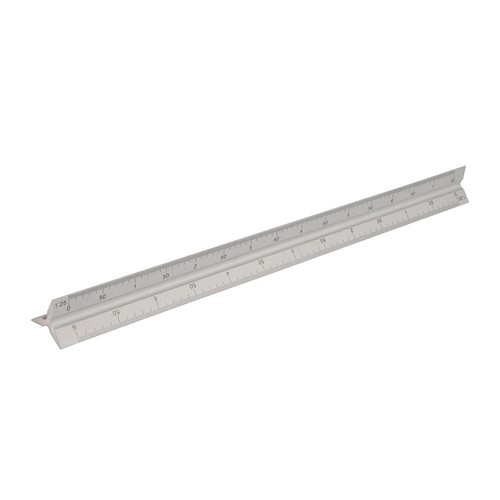 Aluminium dreikantlineal - aluminium,