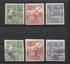 Deutschland / Russische Zone / Sachsen 1945-46 SG.RC29-RC31 mnh/** und gebraucht