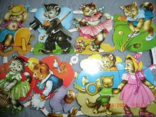 Oblaten/Glanzbilder ganze Bögen - Konvolut   4 1/2 Bögen