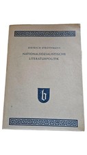 Strothmann NS Literaturpolitik Politikbuch Taschenbuch Analyse Geschichte