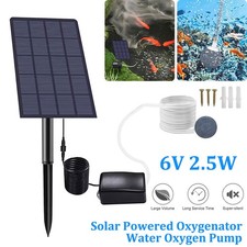 Solar Teichbelüfter Sauerstoffpumpe Gartenteich Aquarium Luftpumpe Oxygenator