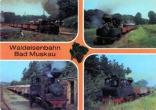 682E-Ansichtskarte Waldeisenbahn Muskau Reichsbahn Weißwasser Schmalspur DDR