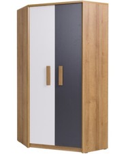 Marmex Quatro Q8 - Eckgarderobe mit Kleiderstange und Einlegeböden