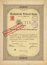 Mechanische Weberei Sorau F