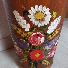 XL Schirmständer Landhaus Deko Holzmalerei Butterfass