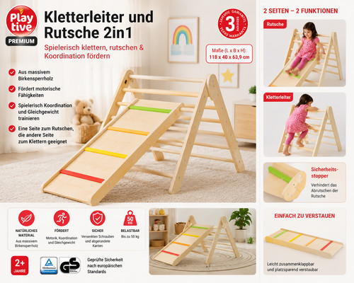 2in1 indoor klettergerüst - indoor,