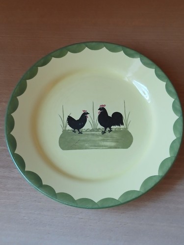 Kuchenteller hahn und henne - kuchenteller,
