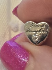 925 Sterling Silber Herz Charm für Enkelin + GRATIS Armband. UK. Neu in Verpackung