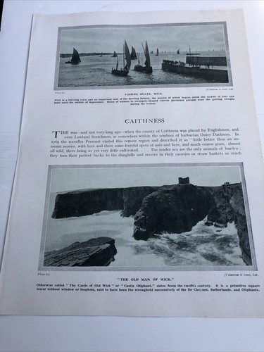 Caithness 1924 wick - caithness,