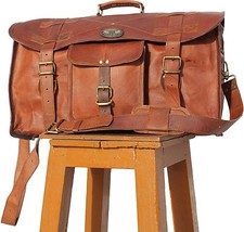 76.2cm Herren Original Leder Vintage Duffel Reise Wochenende Reisetasche ( Gvb )