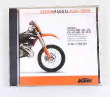 3.206.051 Reparaturanleitung auf CD für KTM 250/300 SX SXS MXC EGS EXC Six Days