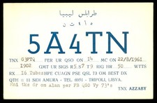 QSL Amateurfunk Libya 5A4TN