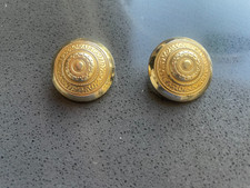 Modeschmuck goldfarbene Ohrclips, 2,5 cm Durchmesser, siehe Fotos