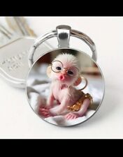 Niedlicher Affen Affenbaby Schlüsselanhänger Schlüsselring Schlüsselbund Neu 