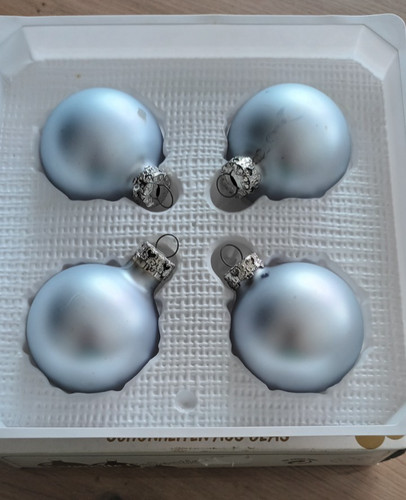 Piece vintage glass baubles - piece,