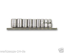 METRINCH 1/4 Steckschlüssel Satz auf Klipleiste Metrisch Zoll Werkzeug 9-tlg