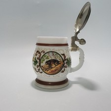 Bierkrug Jagdmotiv aus Keramik