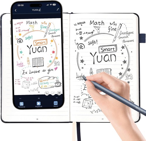 Digitaler notizblock und stift - digitaler,