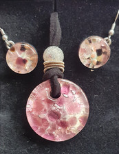 Murano Glas Halskette Ohrringe