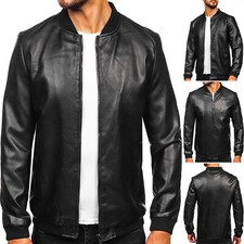 Bomberjacke Kunstlederjacke