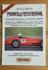 b006 - kk028 - Matchbox kleiner Katalog/Prospekt - KATALOG 1986 MODELS OF YESTER