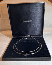 Diamonds International Tansanit 18" Halskette Neu in Box. mit Bonus 16" Halskette