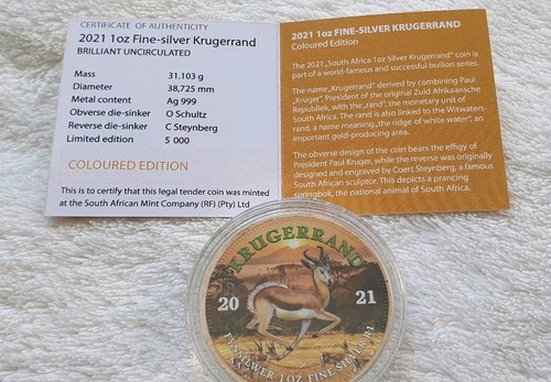 1oz silbermünze krügerrand - 1oz.,