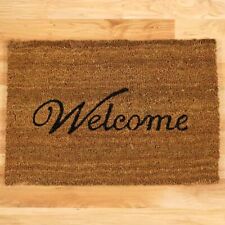Fußmatte Türmatte Kokos Welcome Motiv Kokosmatte natürlich 40x60 cm