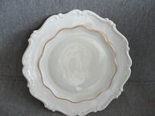 sorau carstens porzellan 6x Kuchenteller Elfenbeinfarbe