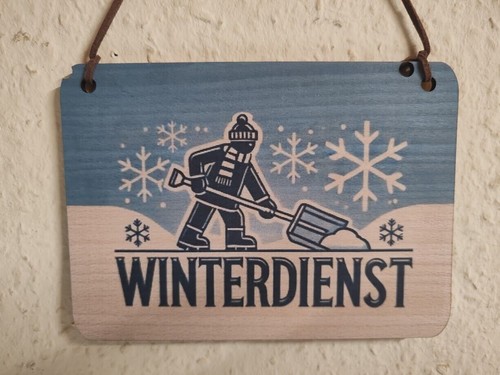 Winterdienst schild - winterdienst,
