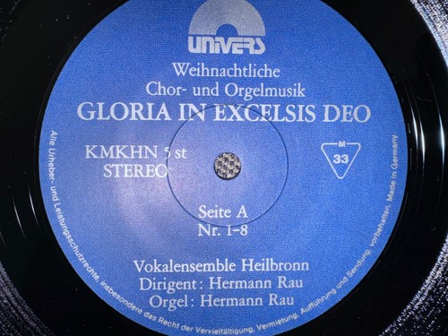 Vinyl gloria excelsis deo - gloria,