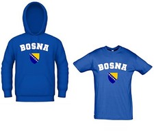 Kapuzensweat T-Shirt Bosna Bosnien Sweat Trikot, Hoodie, Fussball Fußball Ultras