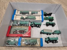 Konvolut 12x Schwarzbau 1:87 H0 LKW Walze Anhänger Kipper Betonmischer