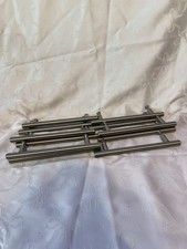 12x Schrankgriffe silber – 17 cm lang, gebraucht – 14 cm Bohrabstand