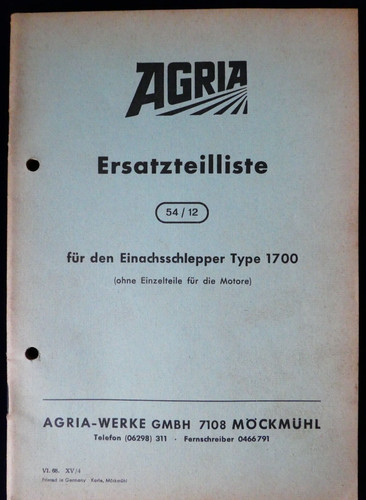 Agria einachsschlepper - agria,