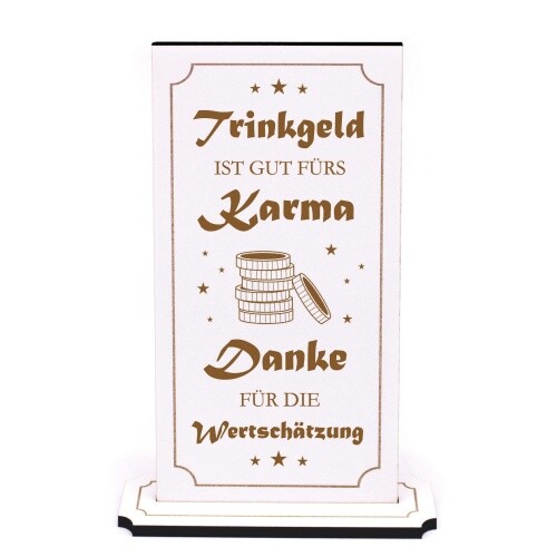 Aufsteller trinkgeld - aufsteller,