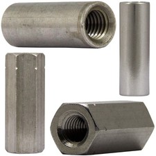 Edelstahl Gewindemuffen Rund