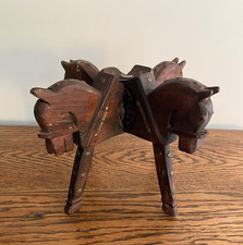 ANTIKE BAUM VOLKSKUNST 4 KOPF