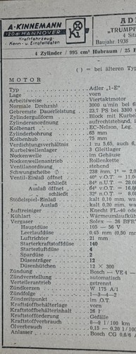 Adler trumpf junior 1938 - trumpf,