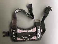 Hundegeschirr "Sweet" für kleine Hunde - schwarz / grau, verstellbar, S / XS