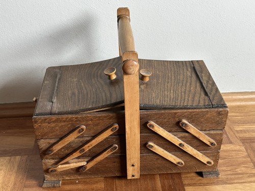 Vintage nähkasten aus - vintage, holz